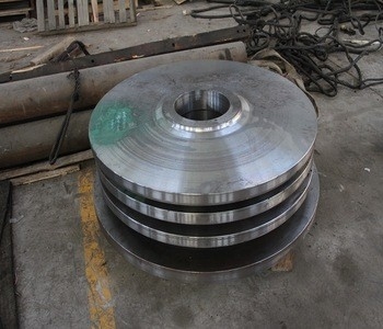 Hot Forging Gambar Teknis Tinggi Q345 S355 A36 Steel Round Disc